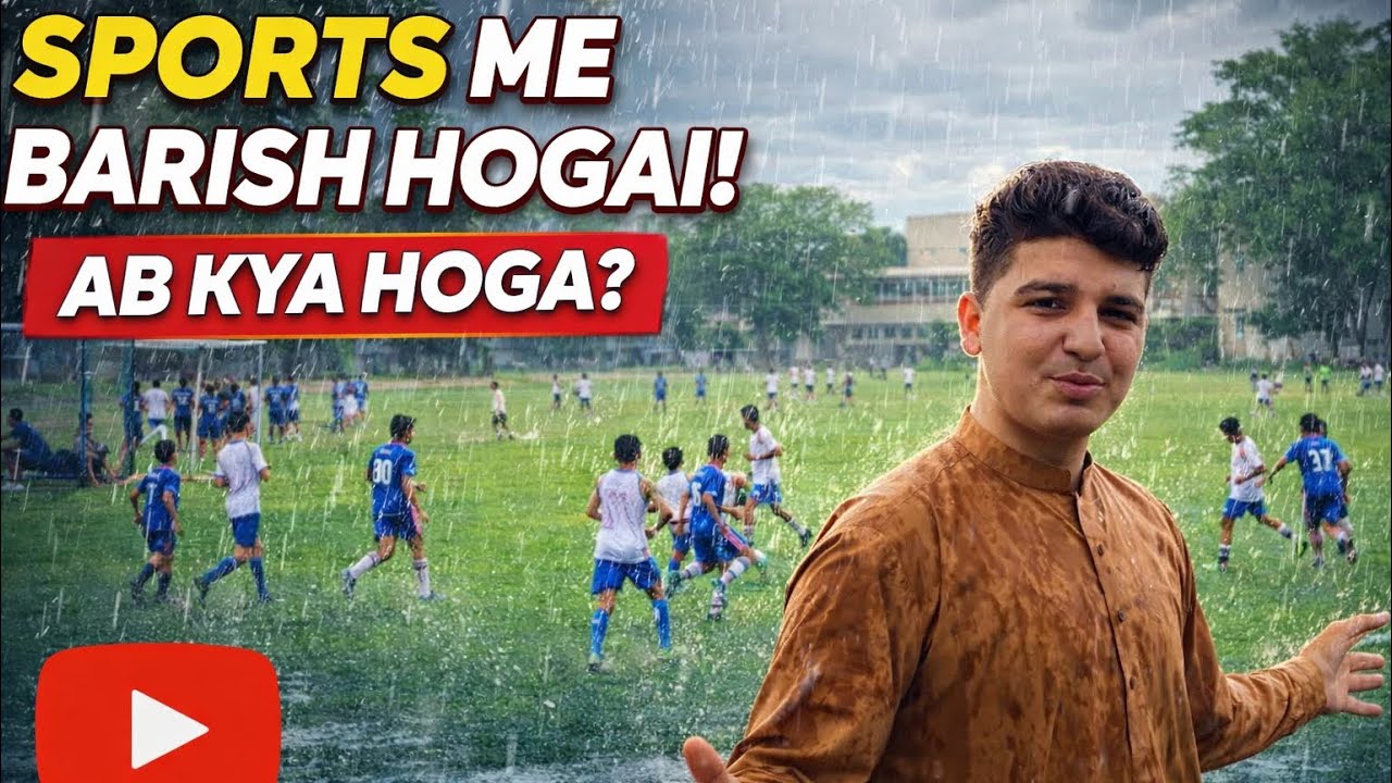 School Sports Day baarish hogai 🌧️ 
