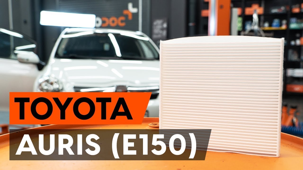 How to change pollen filter / cabin filter on TOYOTA AURIS 1 (E150) [TUTORIAL AUTODOC]
