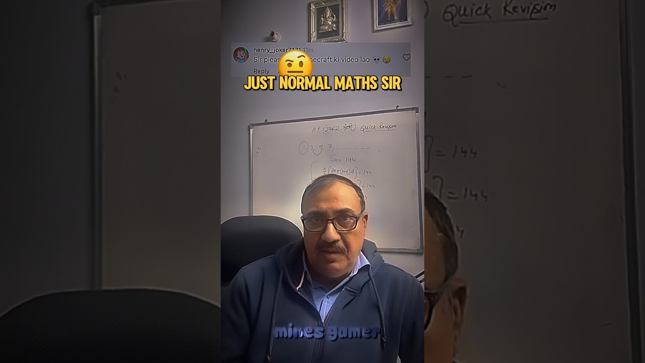 Just normal maths sir 🤨