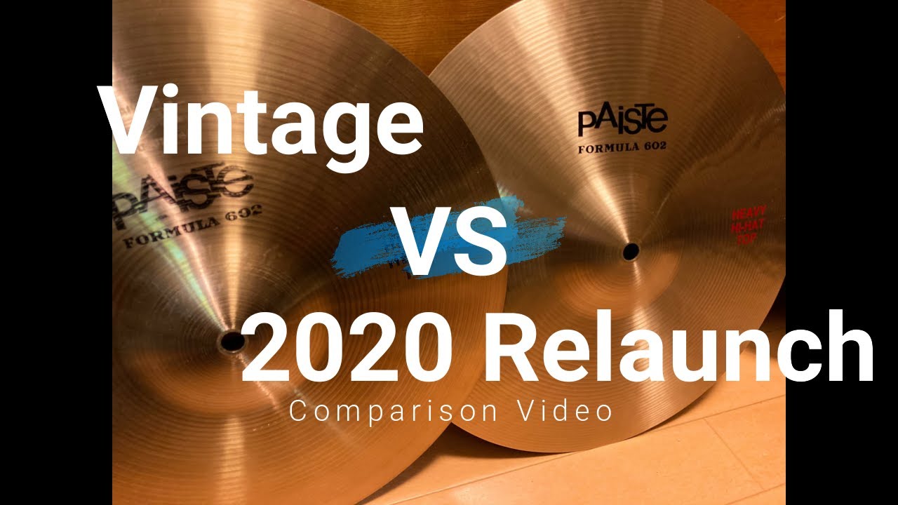 Paiste Formula 602 "HEAVY HI HAT" Comparison Video