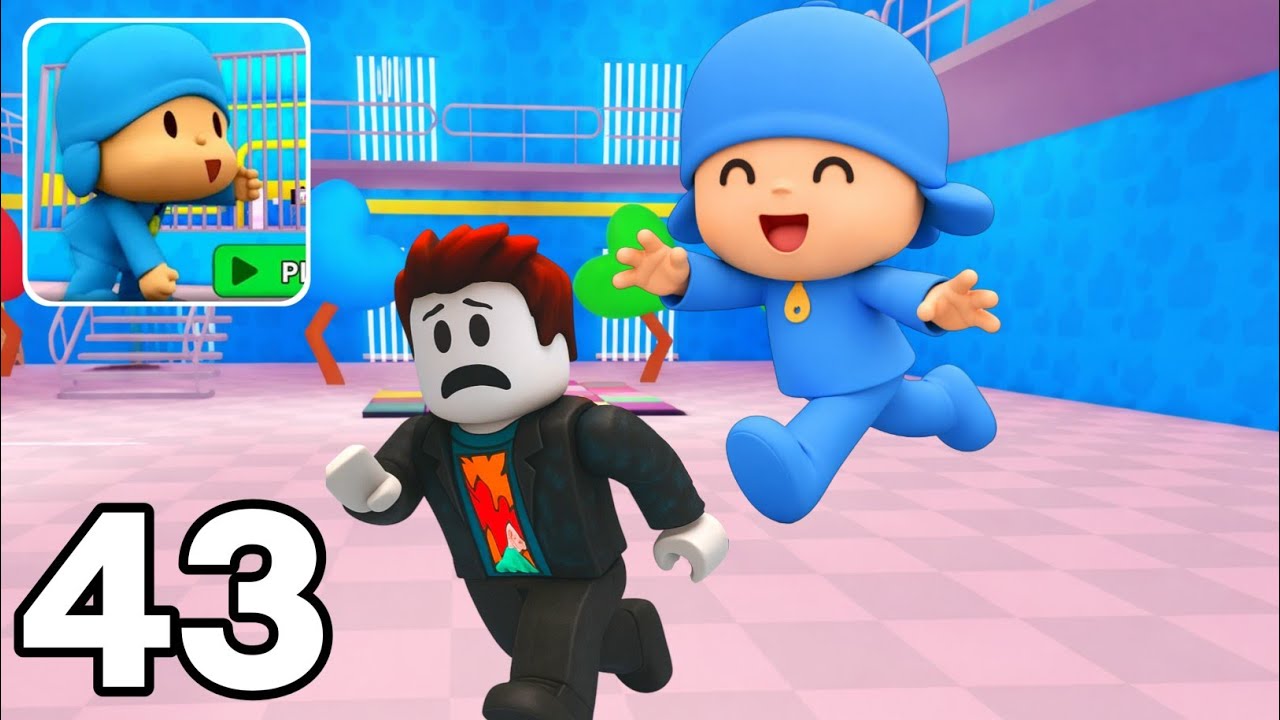 POCOYO's PRISON RUN OBBY ROBLOX | Roblox Obby Part - 43 Gameplay 