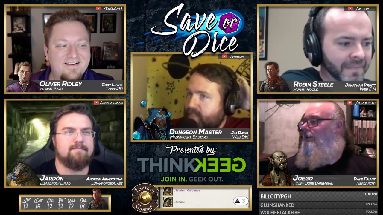 Save or Dice | Episode 2 - Out of Sight, Out of Brains | Web DM, Nerdarchy, Taking20, DawnforgedCast