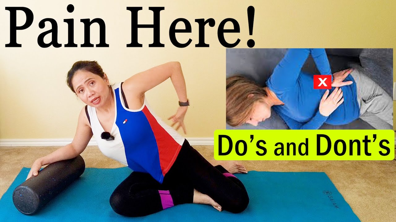 One sided Back Pain? Quadratus Lumborum Deep Yoga Stretch Release with Bolster