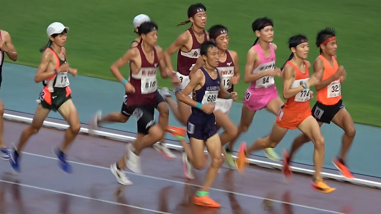 決勝 U18男子3000m U18・U16陸上2024
