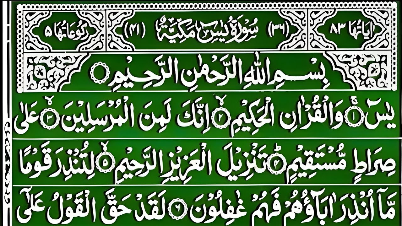 Surah Yaseen Surah Ar Rahman | Qur'an Recitation | Surah Yasin Tilawat Full | With Arabic 4k HD 968