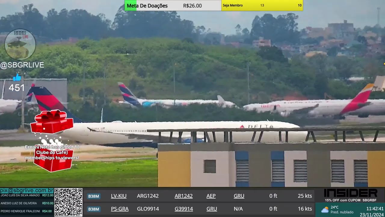 23112024dia- Aeroporto Internacional de Guarulhos @SBGRLIVE