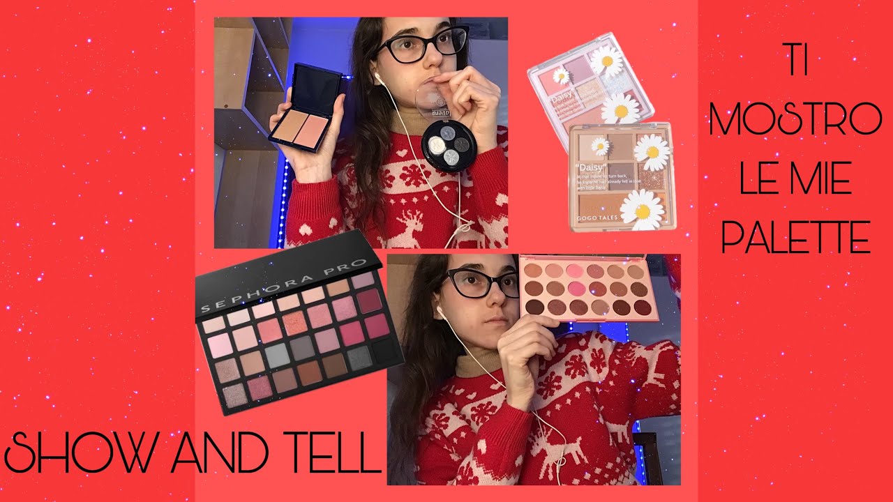 TI MOSTRO LE MIE PALETTE | ASMR SHOW AND TELL ❤️