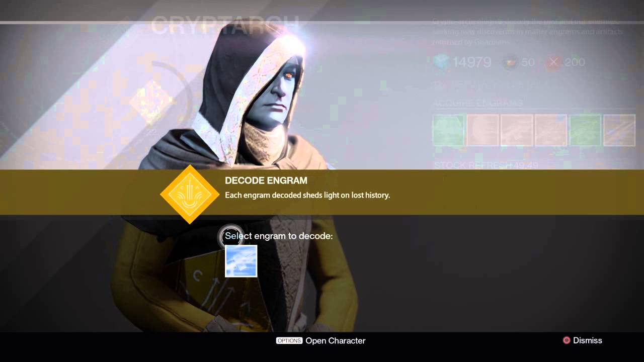 Destiny - Proof Master Rahool the Cryptarch Steals!