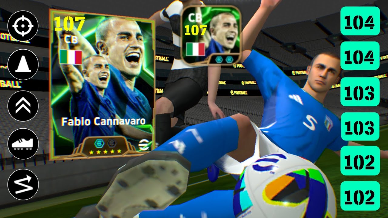 107 Rated Best Training Guide For Epic Fabio Cannavaro eFootball 2025 || How To Train Cannavaro