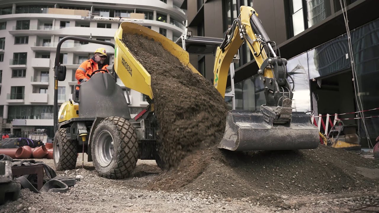 Fremtidens byggeplads - emissionsfri og st&oslash;jsvag i midten af Wien