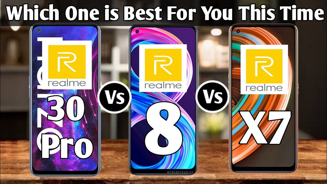 Realme Narzo 30 Pro Vs Realme 8 Vs Realme X7