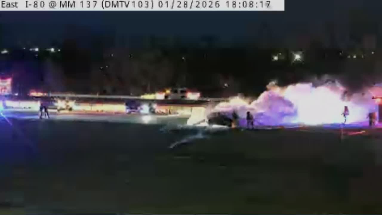 Vehicle fire impacts traffic on I-80 near east mixmaster