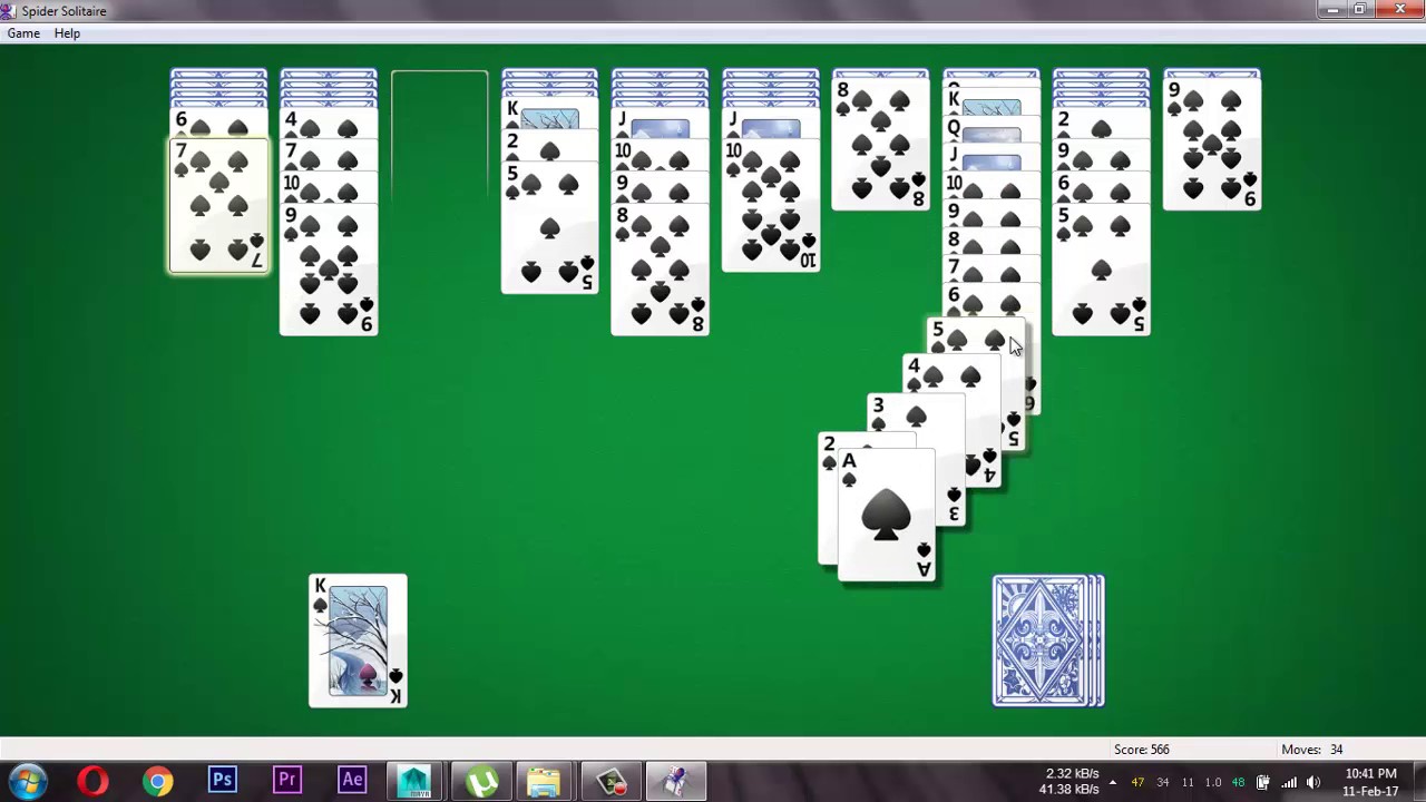 Spider Solitaire (Windows 7)