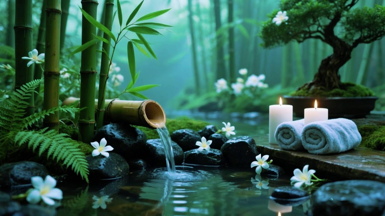 Relaxing Spa Music 🌻 Peace of Mind, Anxiety Relief & Calm Sleep,Music Piano 6