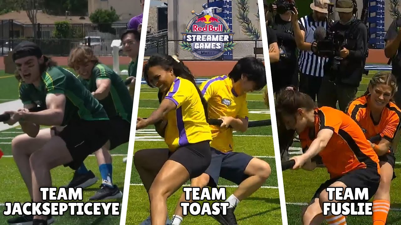Team Toast, Team Jacksepticeye & Team Fuslie Compete in Tug of War | Ludwig's Streamer Games 2025