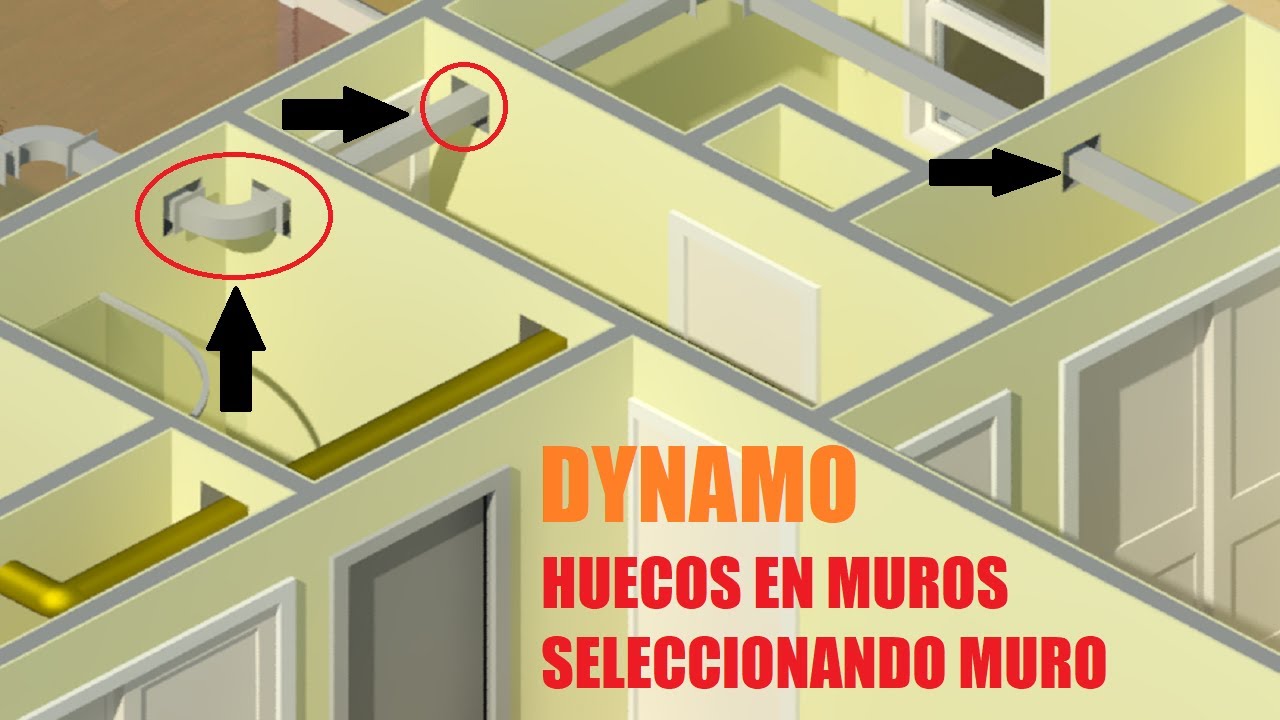 Dynamo | 🕳️ Huecos en muros para conductos de ventilación en #Revit via #Dynamo | @BIM Nodes