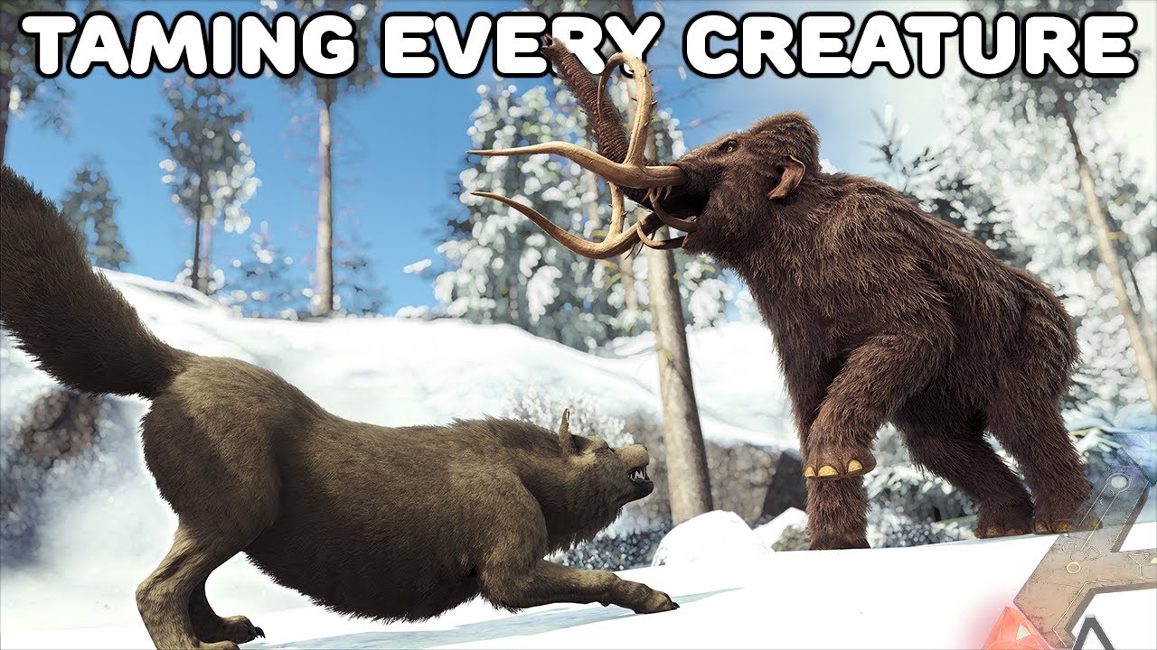 TAMING EVERY CREATURE IN ARK | DIREWOLF | ARK SURVIVAL EVOLVED EP30