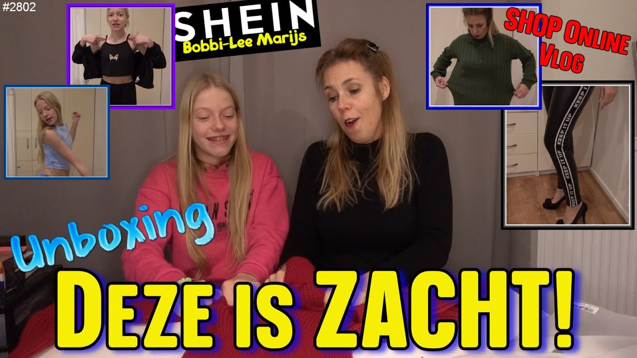 SHOPVLOG UNBOXING SHEIN bestelling. Mijn moeder weer PU leggings besteld. Is het TOP of FLOP?  #2802