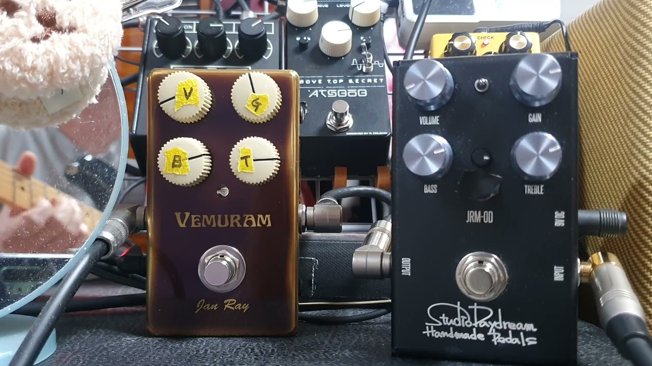 JRM-OD Overdrive (Studio Daydream Handmade Pedals)+Janray Overdrive(VEMURAM)+Fender Electric Guitar
