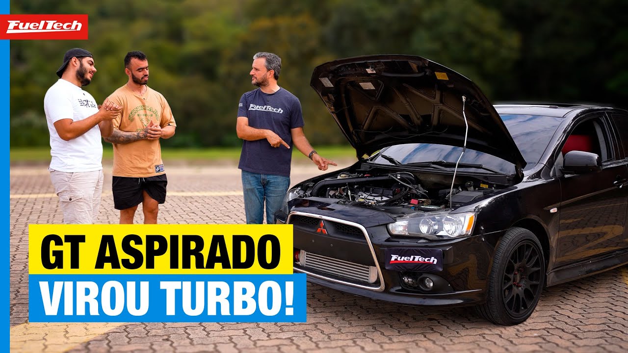 Lancer GT com kit turbo e swap para câmbio manual!