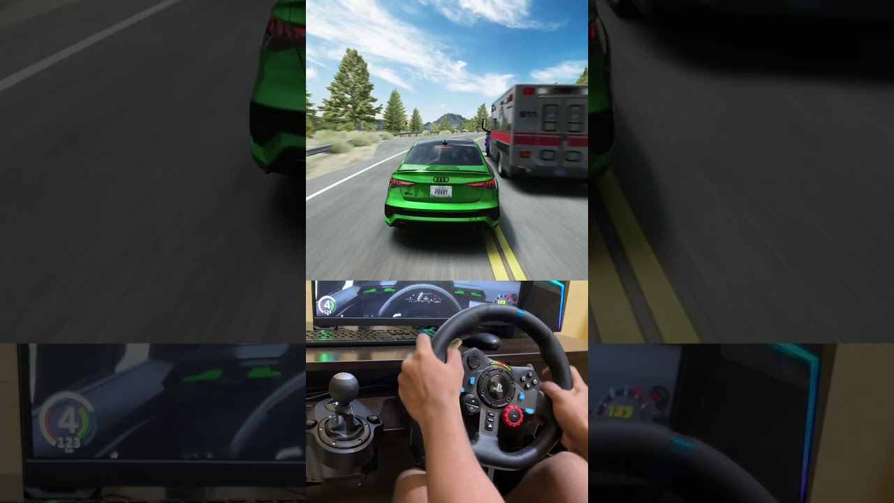 2022 Audi rs3 sedan on la canyons - AssettoCorsa #shorts