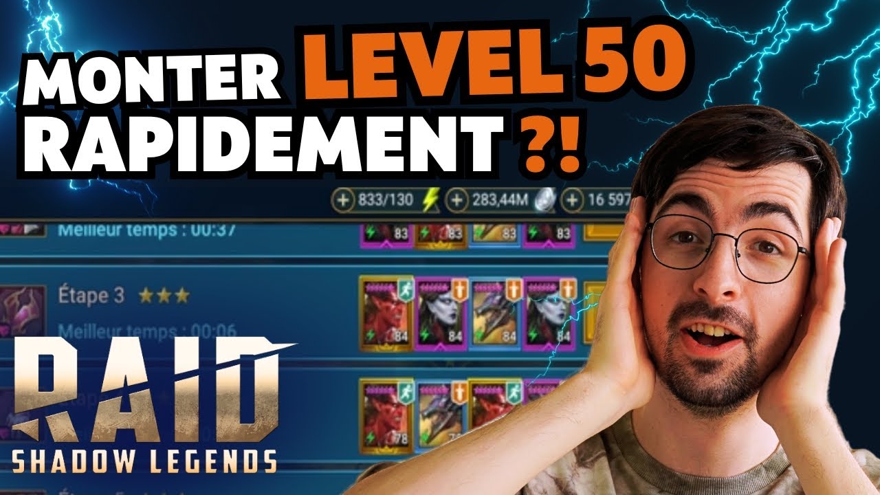 LE MOYEN LE PLUS RAPIDE D'ATTEINDRE LE NIVEAU 50 🚀 RAID: Shadow Legends