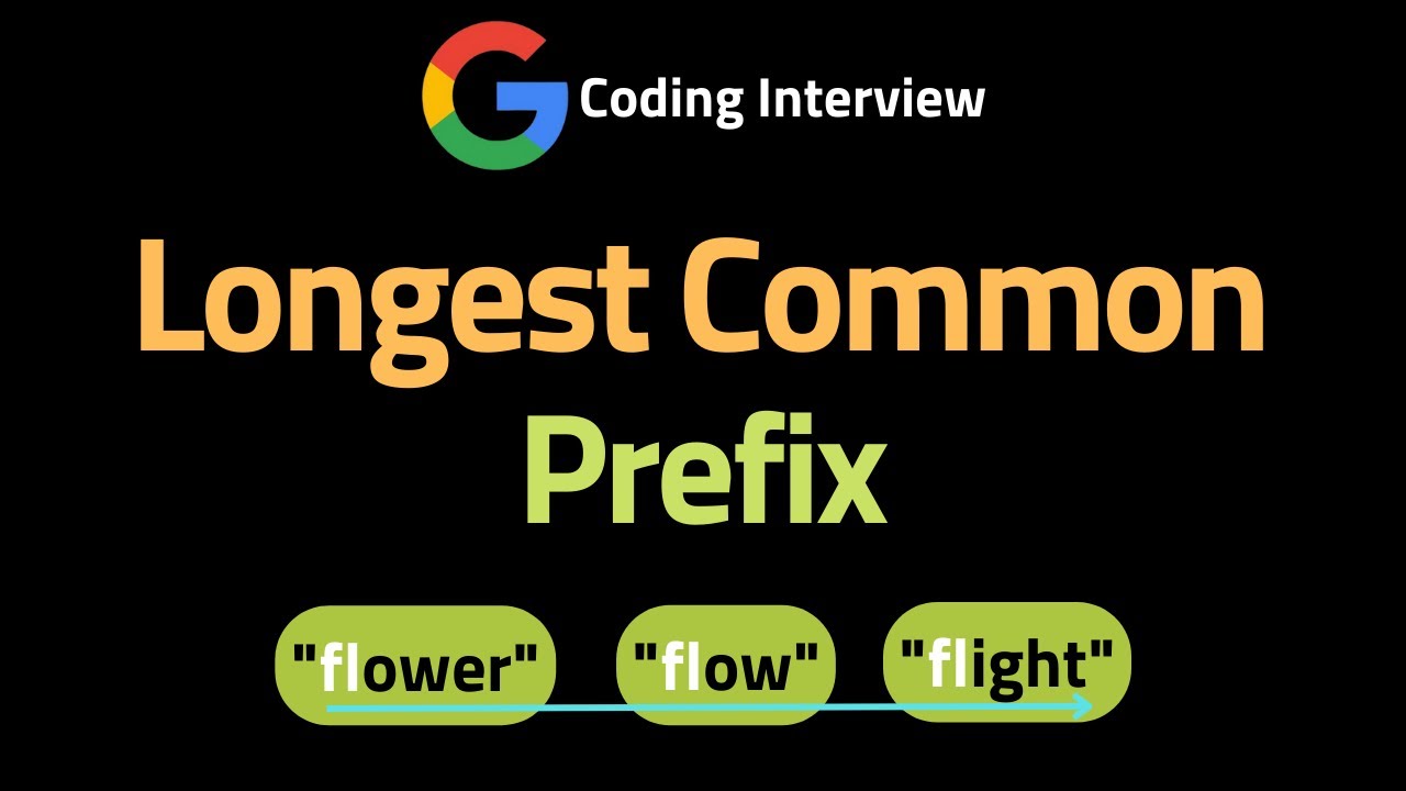 Longest Common Prefix - LeetCode 14 - Coding Interview Questions