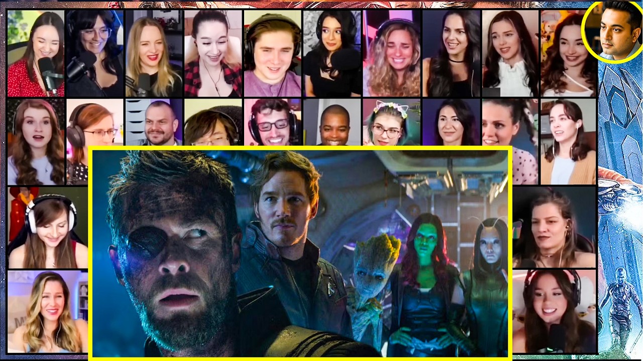 🔥24 People 🔥 FIRST TIME Watching Thor Meet the Guardians! | Avengers Infinity War Reaction Mashup.