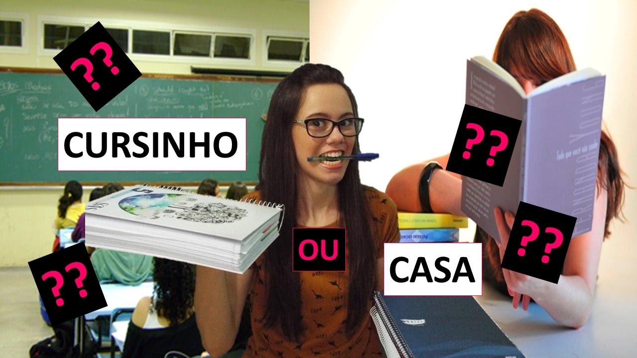 ESTUDAR EM CASA OU FAZER CURSINHO? MINHA EXPERI&Ecirc;NCIA - Canal MedNina