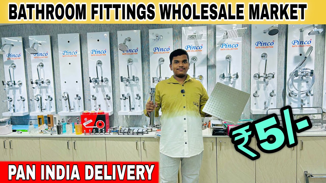 Bathroom Fittings At Factory Price | Start ₹5/- | Wholesale Market Delhi  | Akki singh vlog