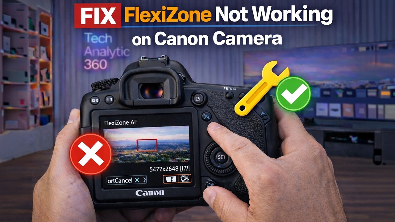 SOLVE Flexizone Not Working on CANON CAMERA | Canon CAMERA Focusing Problem SOLVED