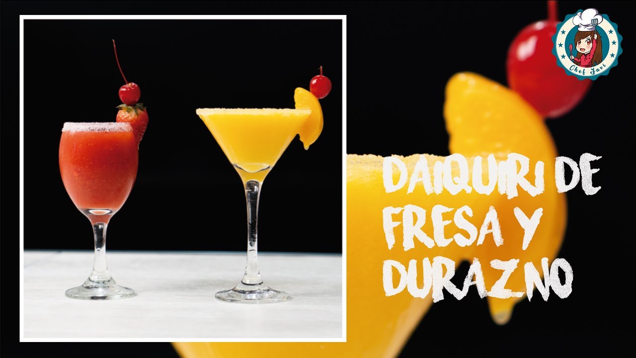 Daiquir&iacute; de durazno y fresa