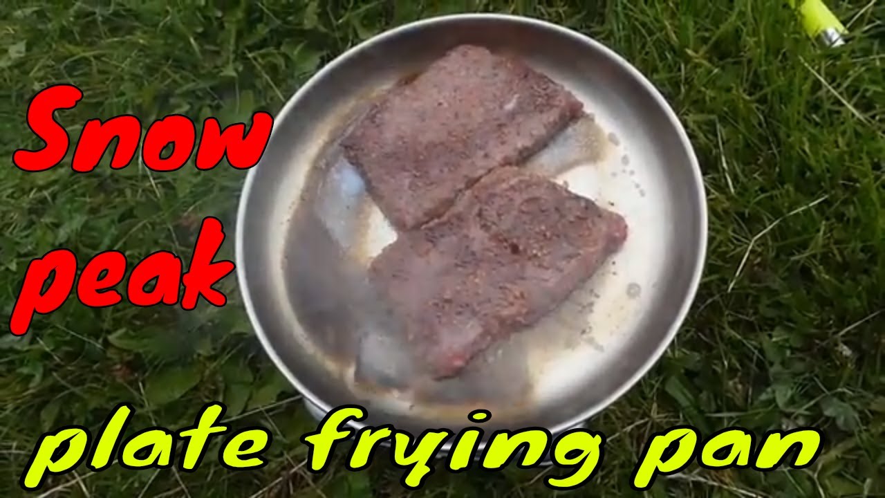 Snow peak titanium plate/lightweight camping frying pan