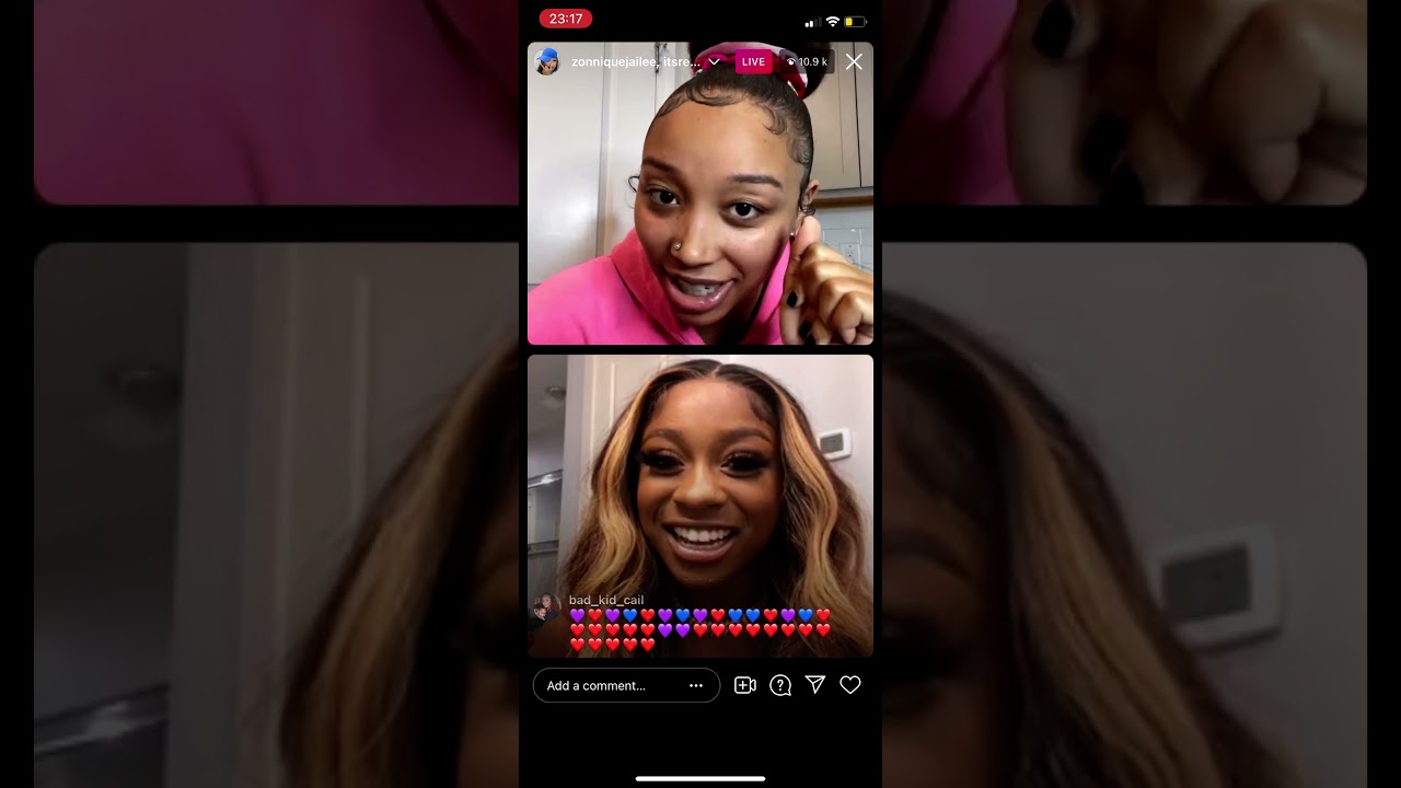 Reginae Carter goes live with Zonnique