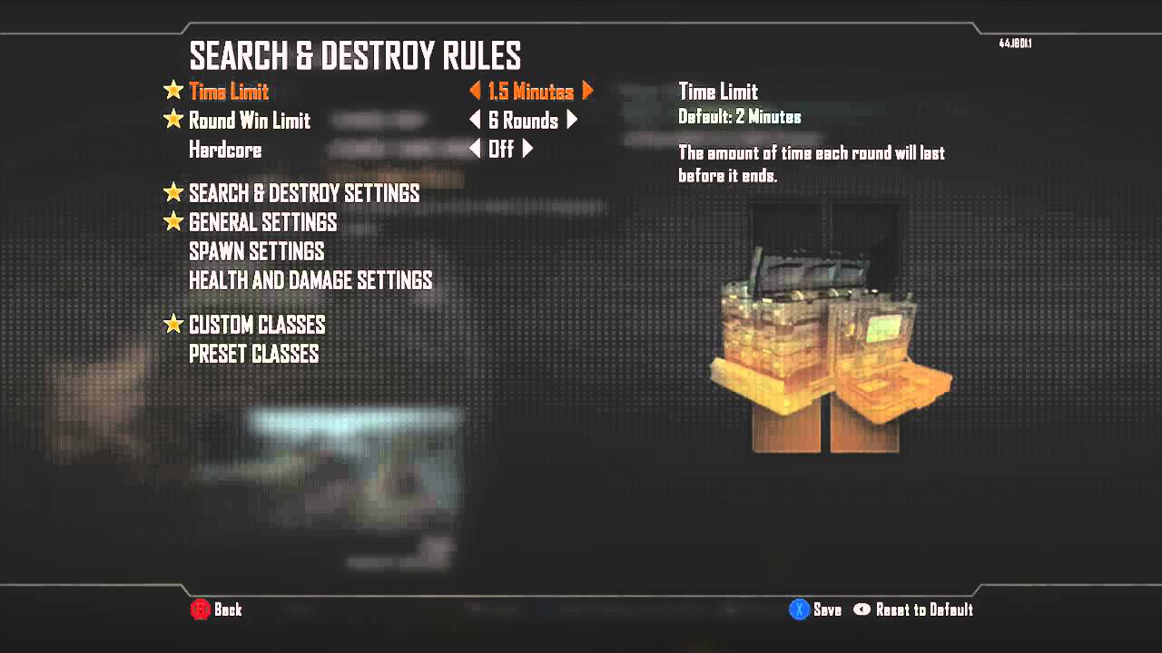 Black Ops 2: How to save a custom game mode