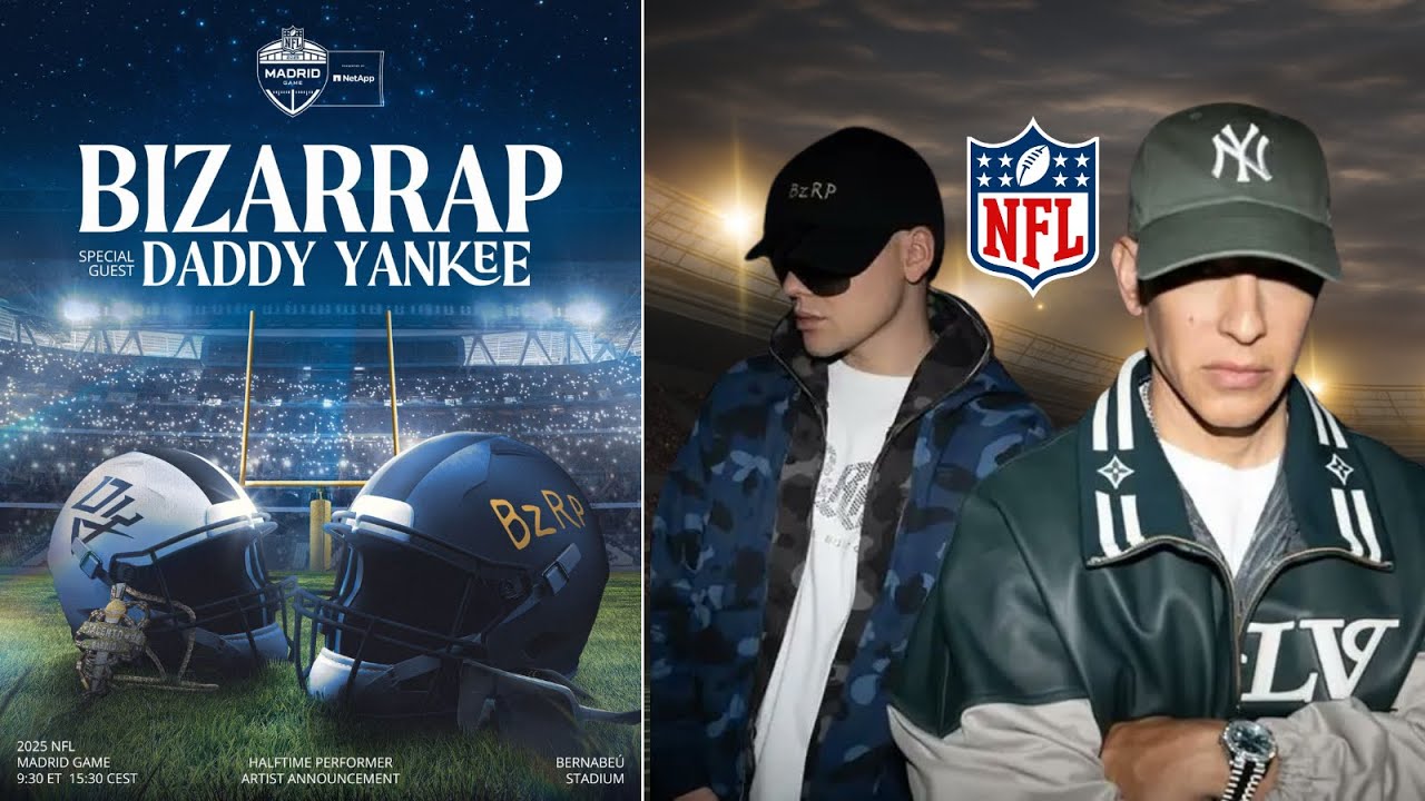 DADDY YANKEE & BIZZARAP en el SANTIAGO BERNABEU NFL en VIVO