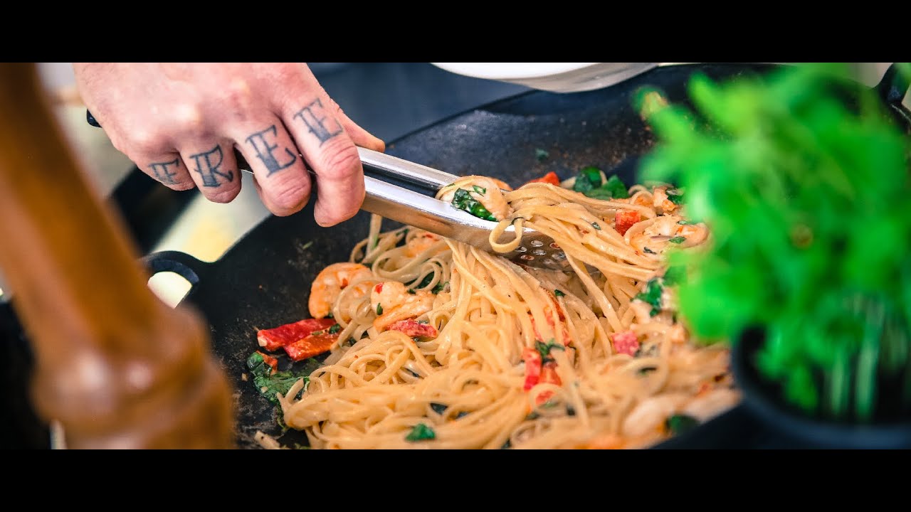 King Prawn Linguine vom Grill (Rostkost.de)