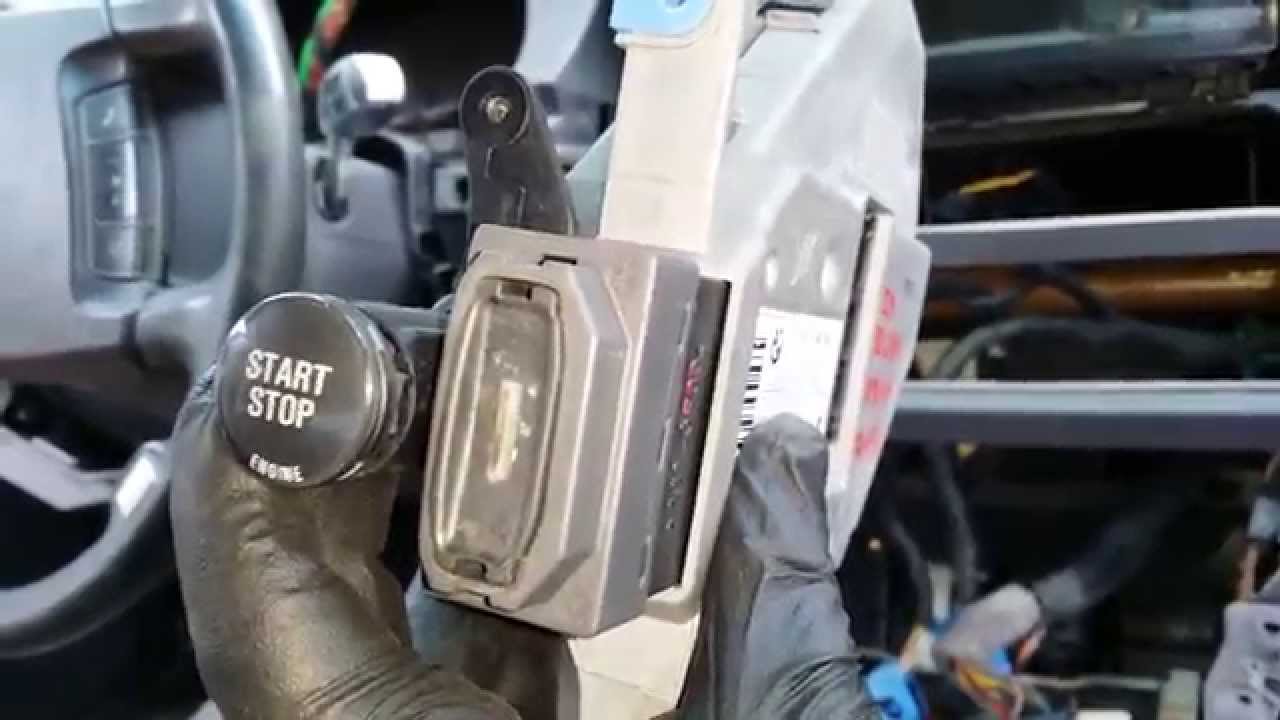 BMW 745 750 - Ignition Key Start/Stop Button Module Removal
