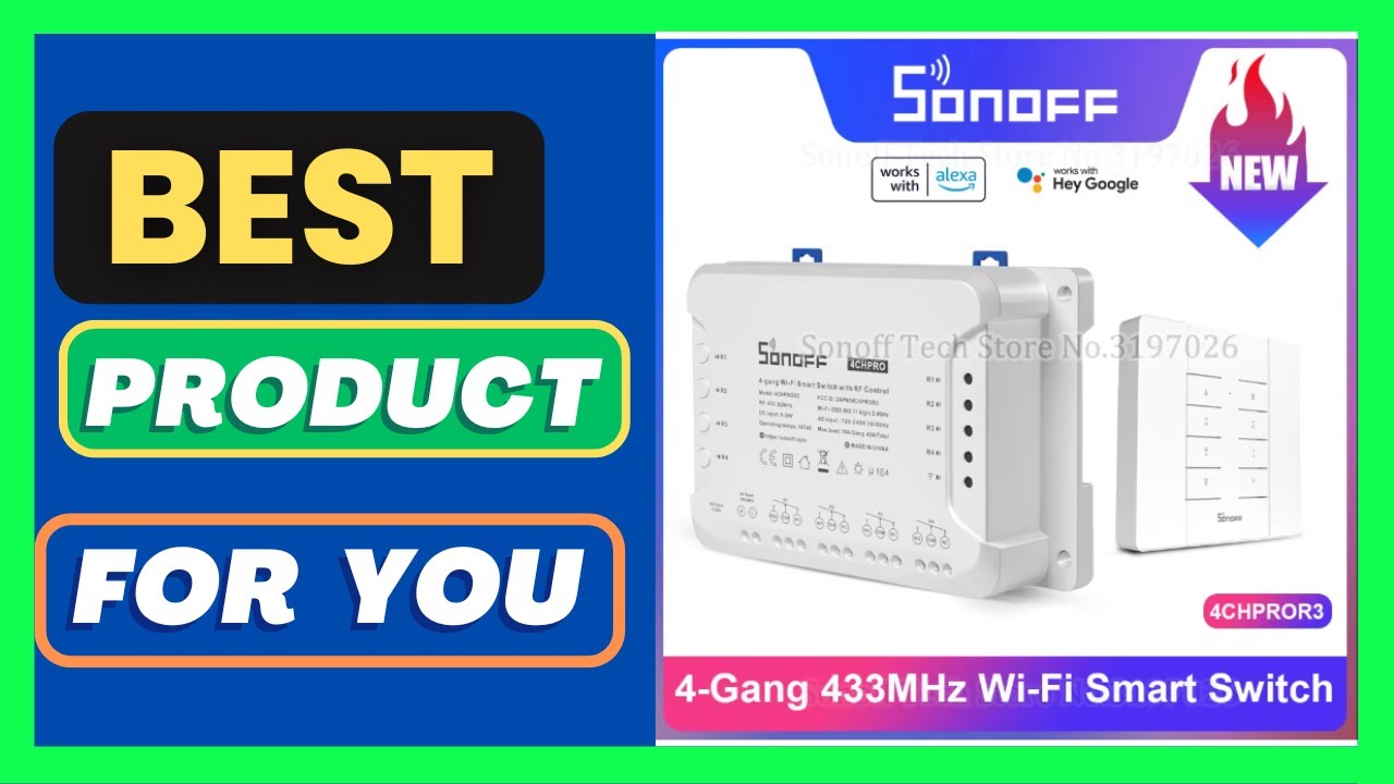SONOFF 4CHPROR3 4 Gang 433Mhz RF
