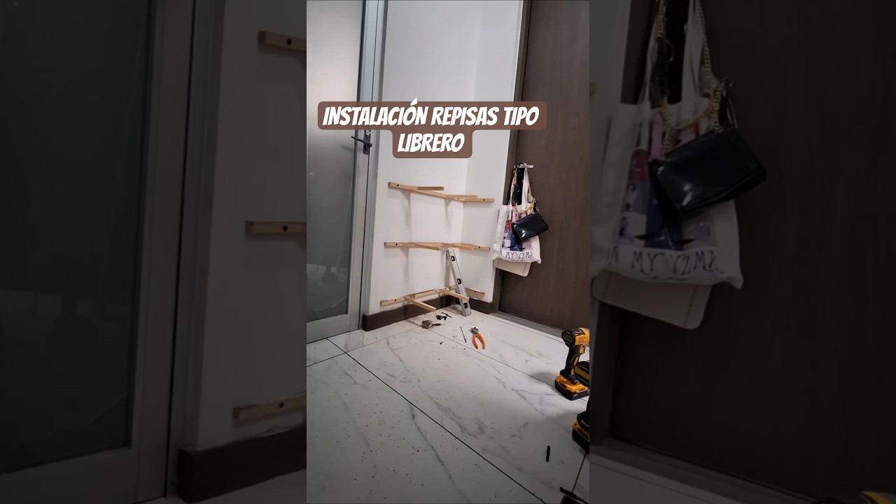 Instalaci&oacute;n repisas tipo librero... #repisaslibrero, #instalaci&oacute;n , #ciudadmarques, #queretaro
