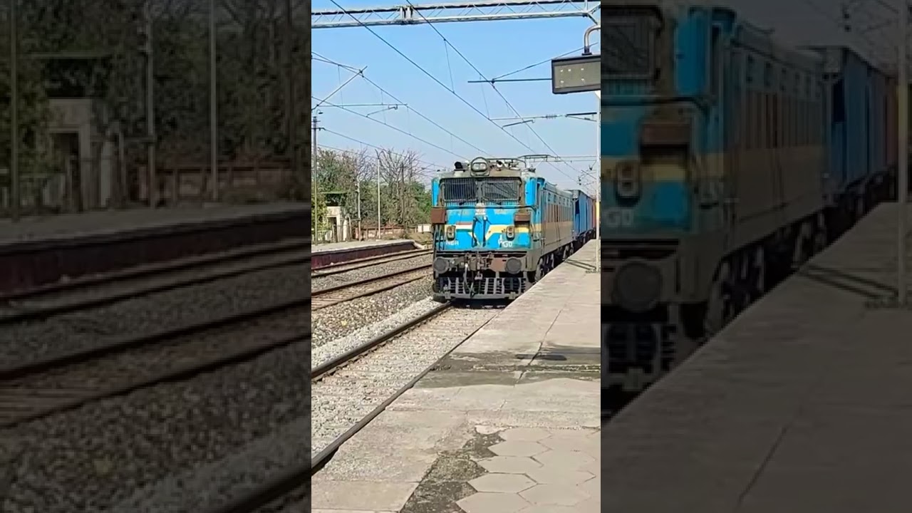 Maal Gaadi with a Beautiful Wag 7 Locomotive #shorts