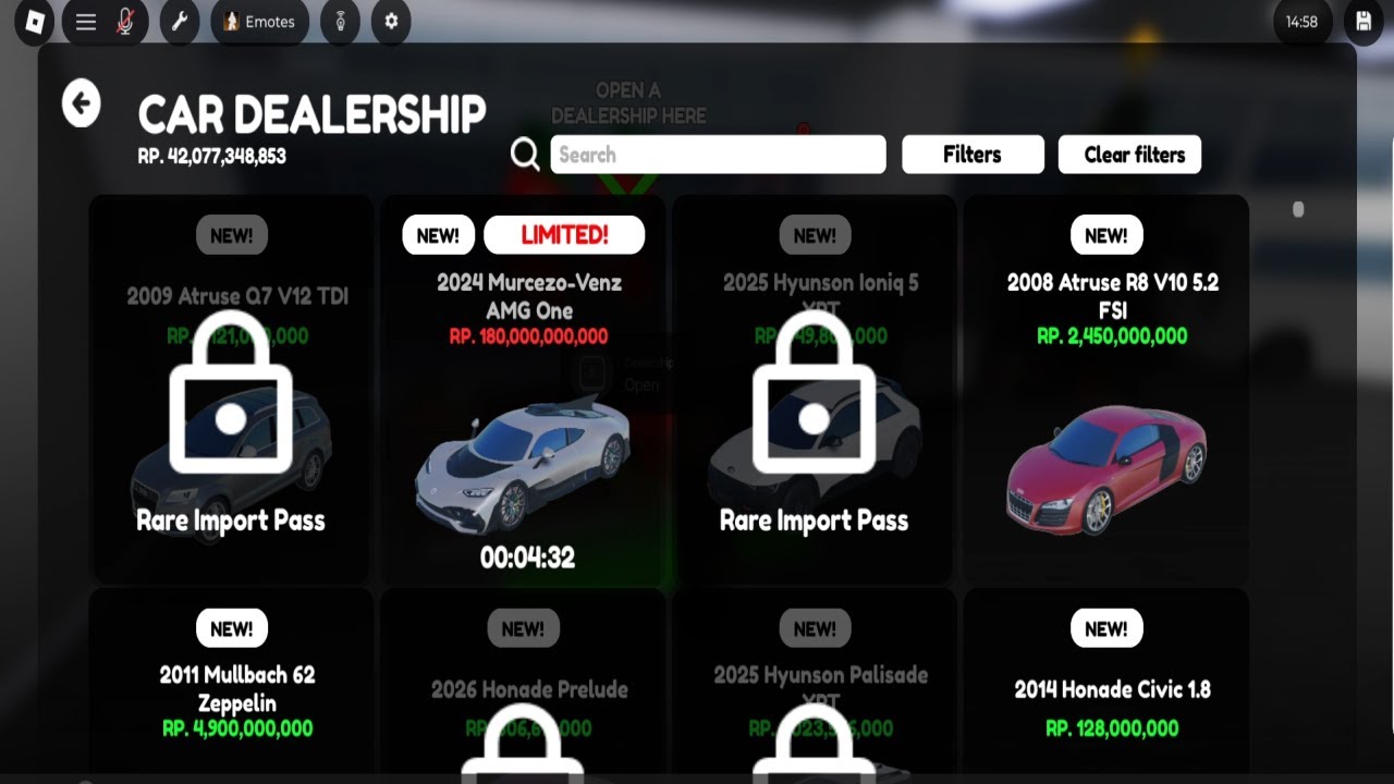 Buying Mercedes AMG One In Roblox Cdid