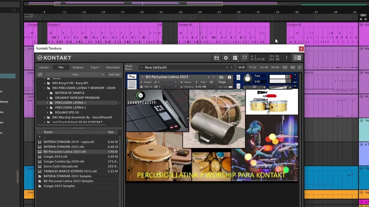 😱😱 SAMPLES DE PERCUSIÓN LATINA Y WORSHIP GRATIS  FREE PARA KONTAKT