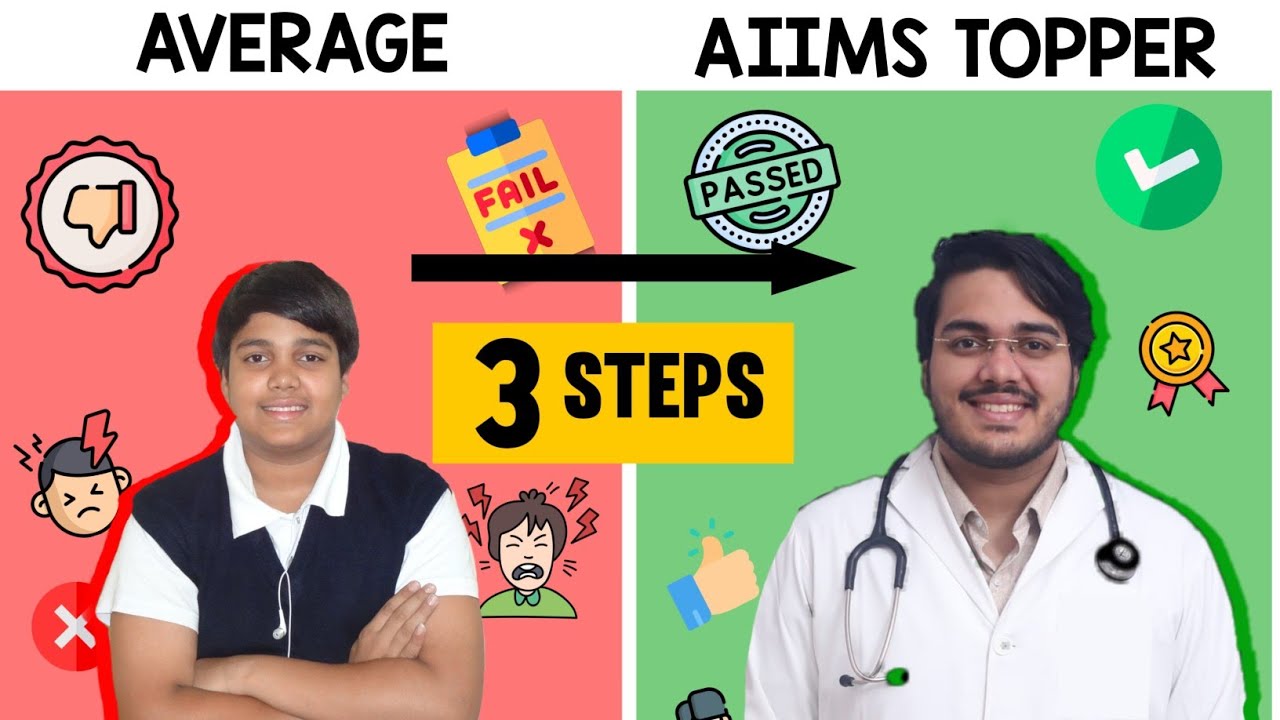 Only These 3 Steps | From Average To Topper | Dr Aman Tilak #NEET #AIIMS #Doctor #mbbs #aiimsdelhi