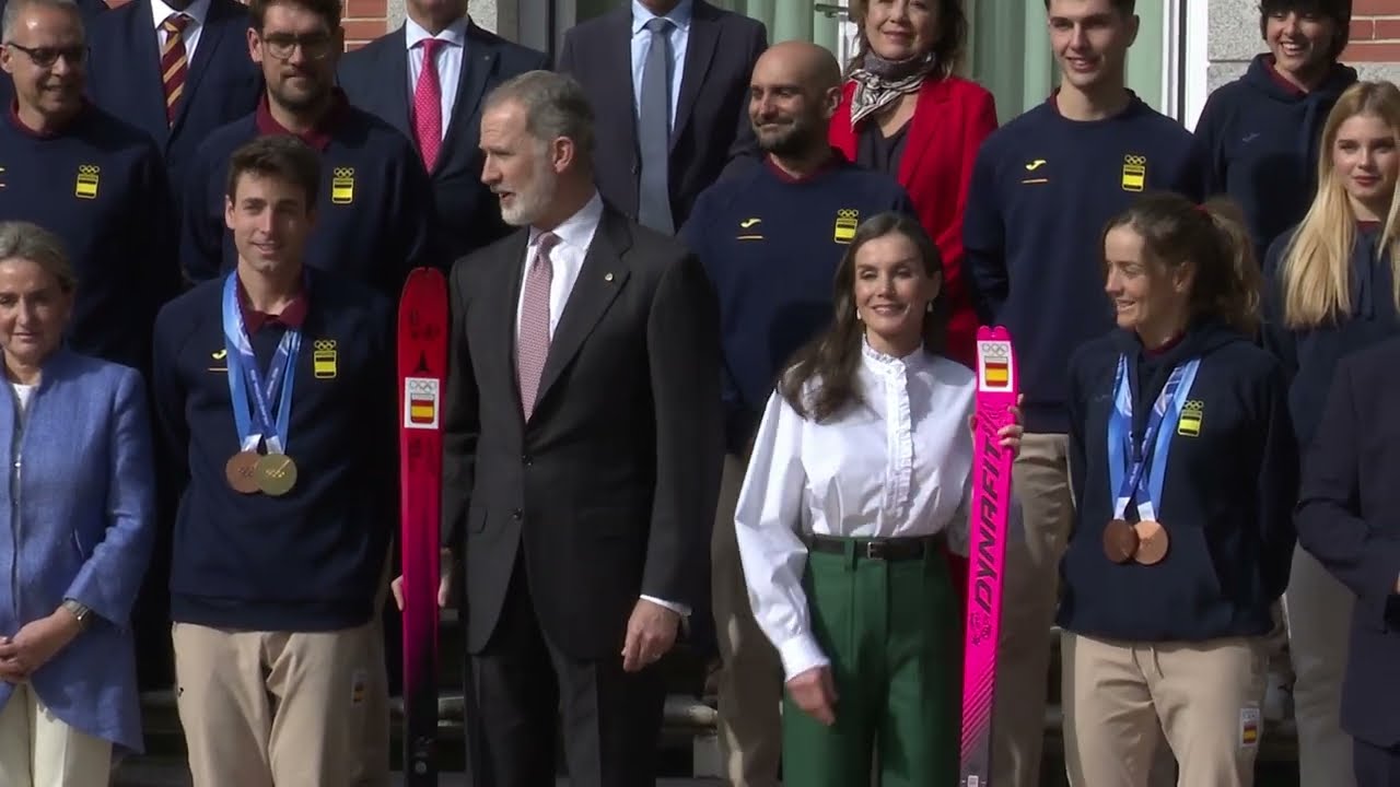 Los Reyes reciben a los participantes en los Juegos Olímpicos de Invierno de Milano Cortina