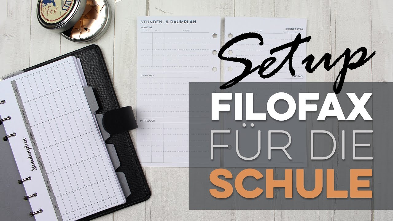 Setup: Filofax als Schülerkalender | juniq paperworks