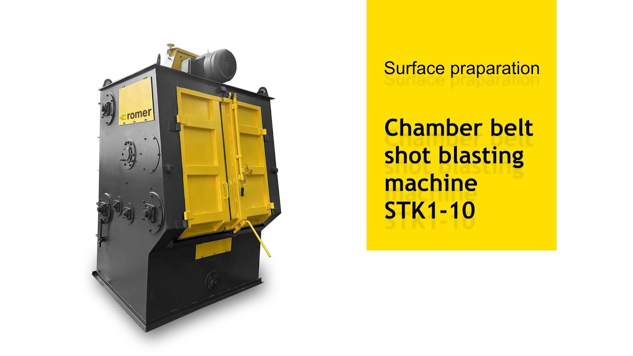 Chamber belt shot blasting machine