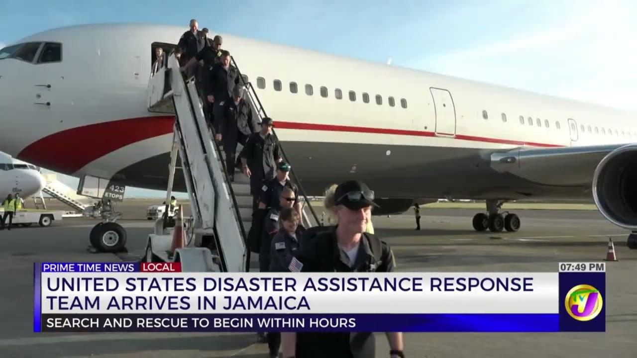 United States Disaster Assistance Response Team Arrives in Jamaica | TVJ News