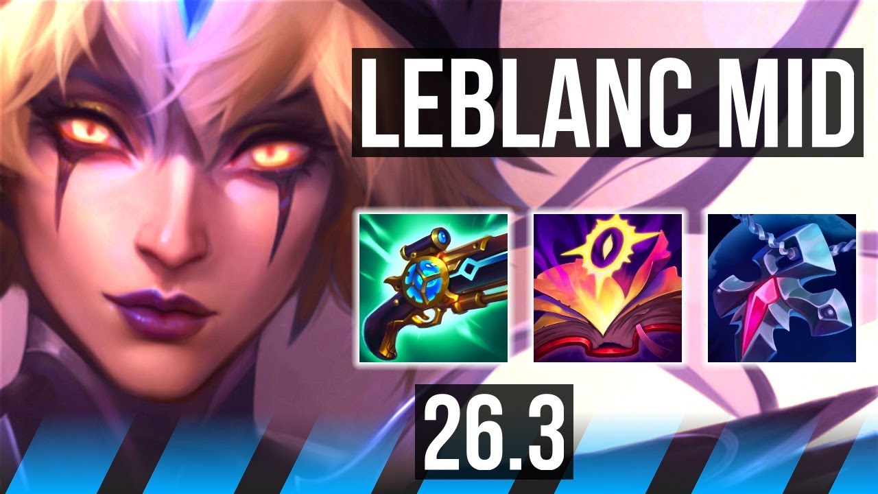 LEBLANC vs MALZAHAR (MID) | 51K damage, Good KDA: 16/2/10 | KR Master | 26.3