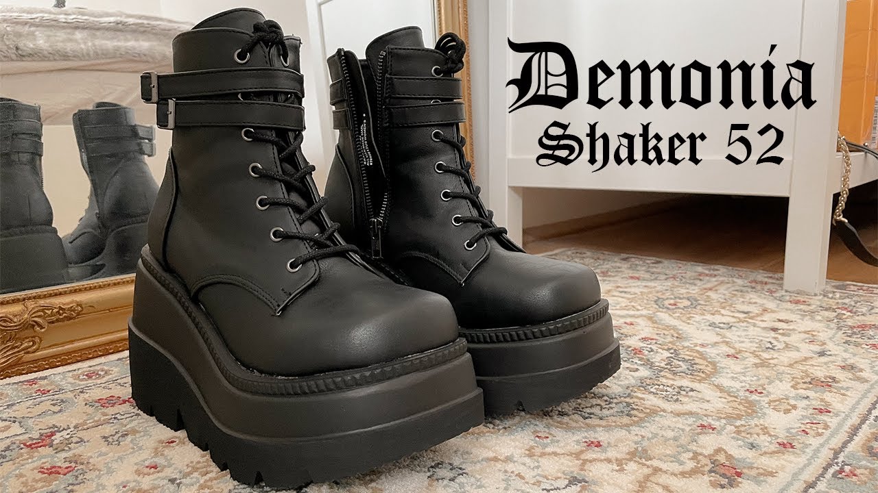 Demonia Shaker 52 Festival Boots Unpacking & Try-On | Alternative Style